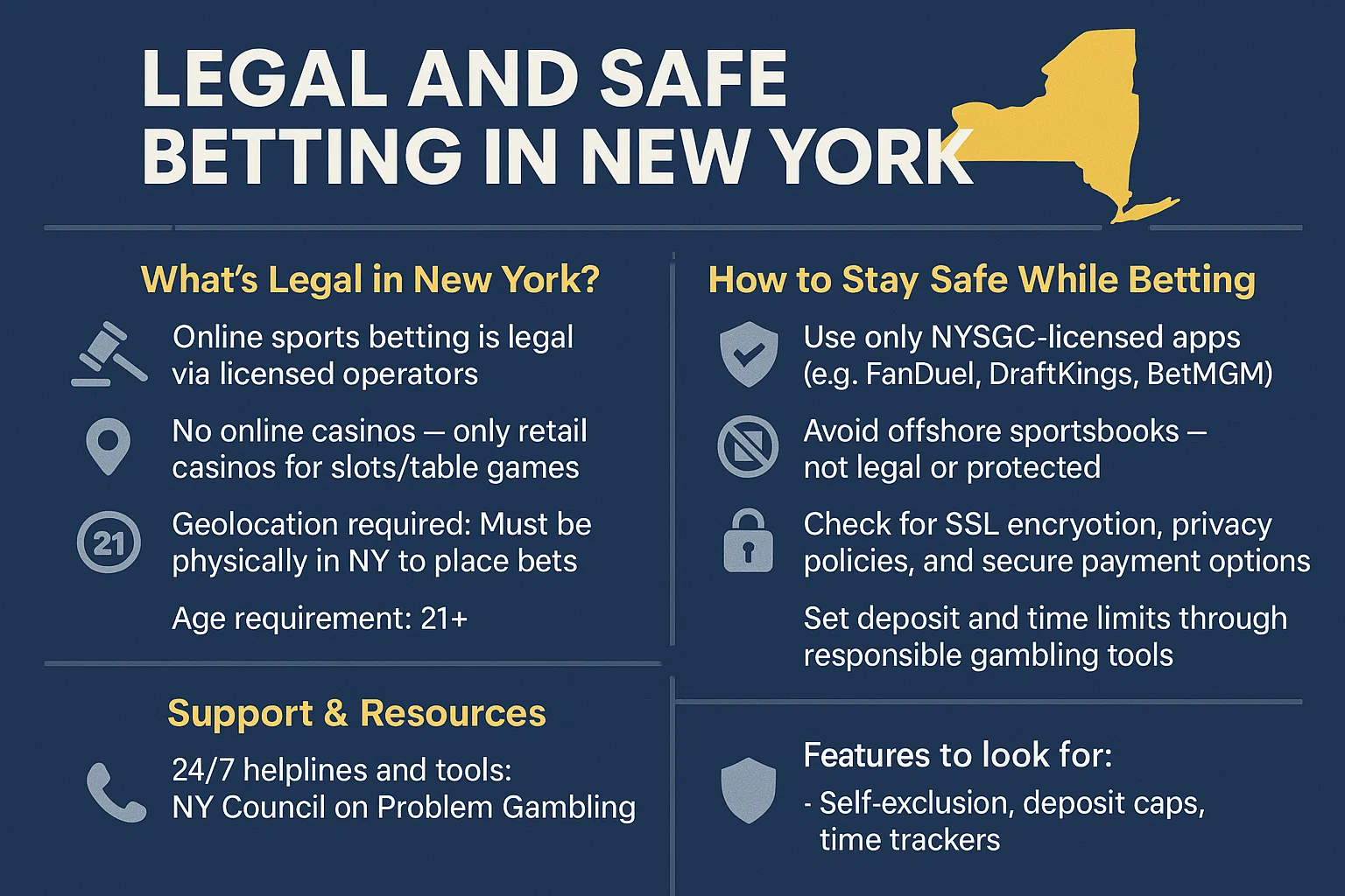 Legal and Safe Betting in New York